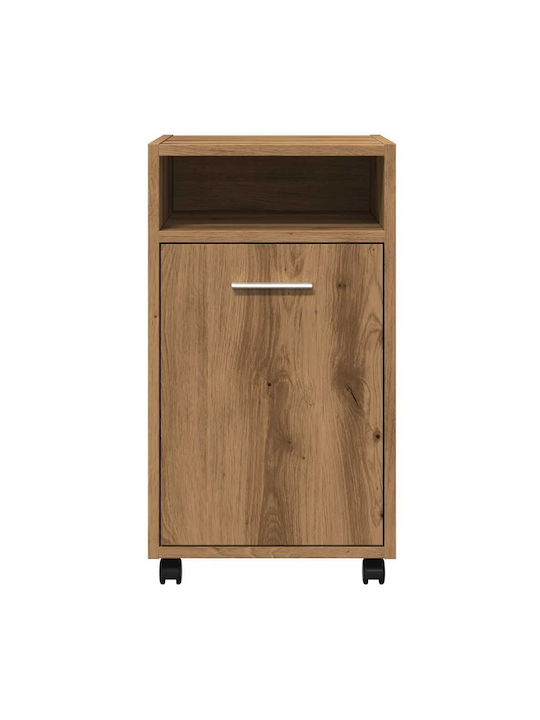 Office Storage Chipboard Cabinet Coffee L33xW38xH60cm