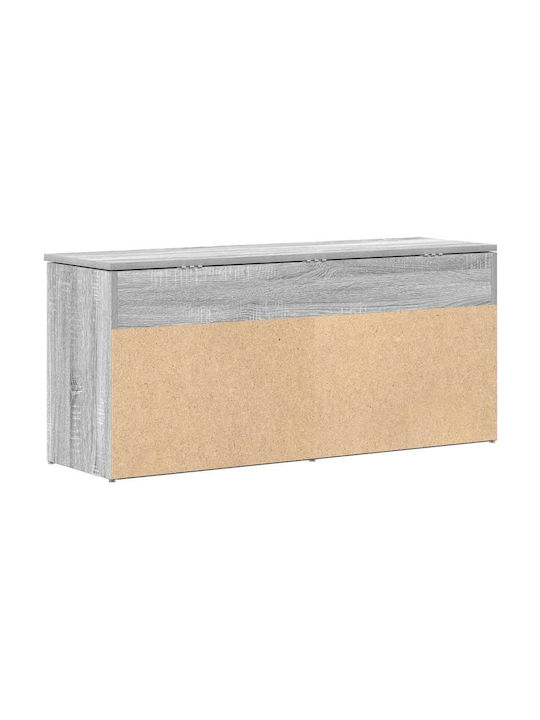 Entry Furniture with Shoe Rack Sonoma Gray 102x30.5x45cm