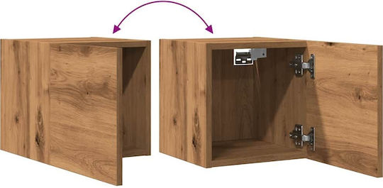 Hängeschrank fürs Wohnzimmer aus Spanplatte Braun 30,5 x 30 x 30 cm