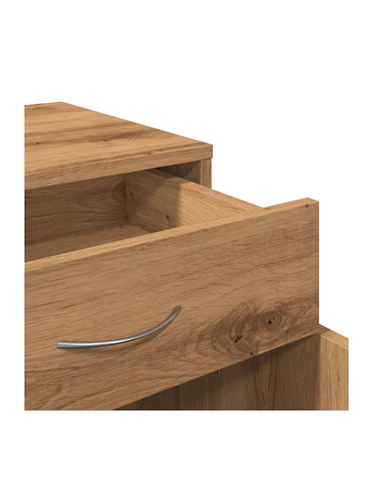 Kabinett Büro mit Rollen Artisan Oak 45x38x54cm