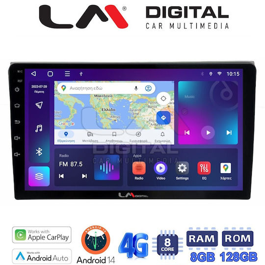 LM Digital Auto-Audiosystem für Seat Exeo Audi A4 2001-2008 (Bluetooth/USB/WiFi/GPS/Apple-Carplay/Android-Auto) mit Touchscreen 9"
