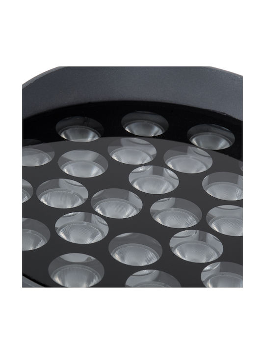 GloboStar Flood-nigma Lampă De Podea Pentru Exterior LED Mașină De Spălat Pe Perete 24W Cu Lumină Alb Natural IP65 Gri