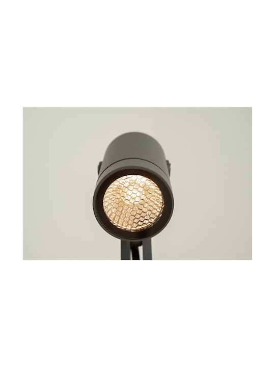 Zambelis Lights Outdoor Floor Lamp Small Post 15W IP54 for GU10 Light Bulb Gray