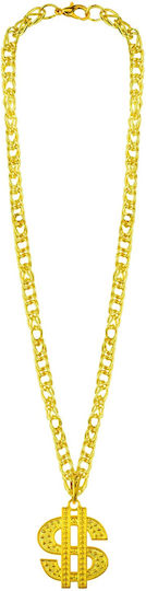 Accessory Necklace Gold Chain Dollar 70 Cm
