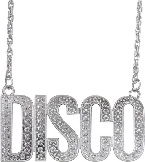 Accessory Necklace Silver Chain Disco 65 Cm