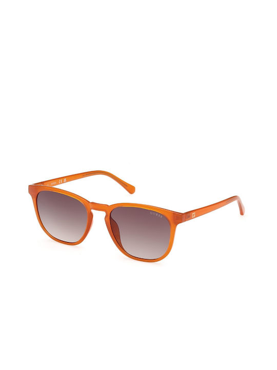 Guess Sunglasses with Orange Plastic Frame and Brown Gradient Lens GU00061 42F