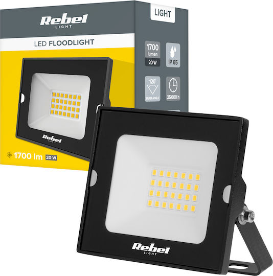 Wasserdicht LED Flutlicht 20W Natürliches Weiß 4000K IP65