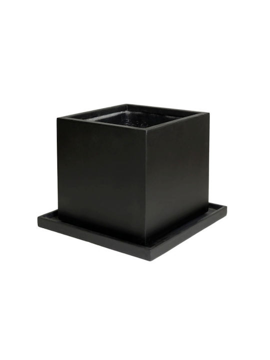 Harmony Pot Ceramic Black 30x30x30.5cm.