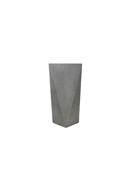 Harmony Pot Concrete Grey 42x42x88cm.