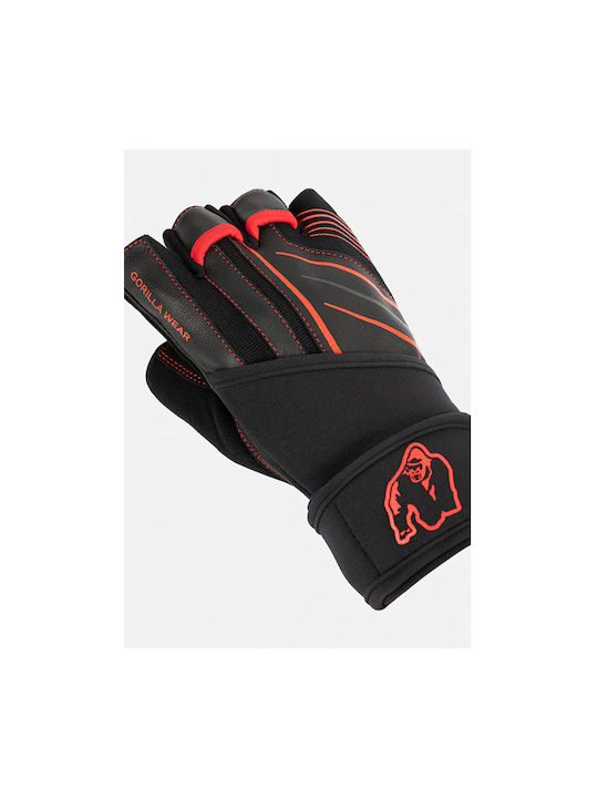 Gorilla Wear Ανδρικά Αθλητικά Γάντια Γυμναστηρίου Μαύρα