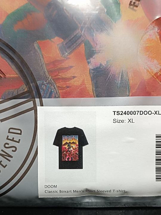 Difuzed Id Software Classic Doom Video Game Boxart T-shirt Xl Size Sealed