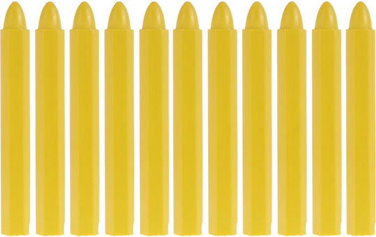 Waterproof Chalk Set Marking Tires Yellow 12 X 110 Mm 10 Pieces Geko G29028