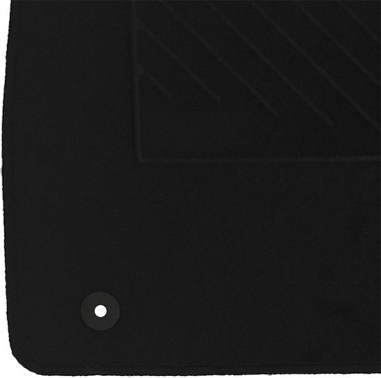 Set of Front and Rear Mats 5pcs for Ford Fiesta 2008-2017 Black