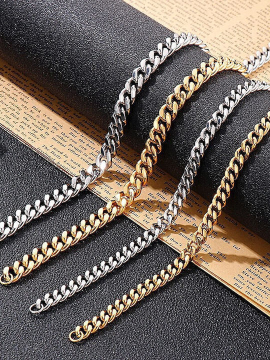 Jooliete Chain Hand made of Stainless Steel Wide Thickness 6mm