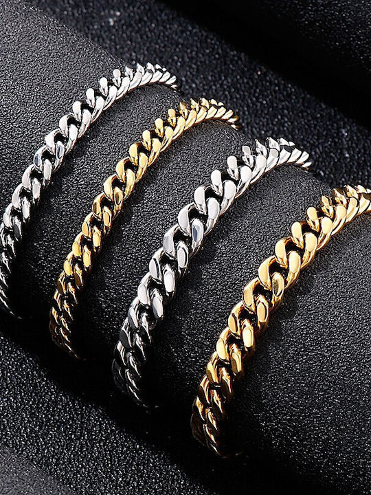 Jooliete Chain Hand made of Stainless Steel Wide Thickness 6mm