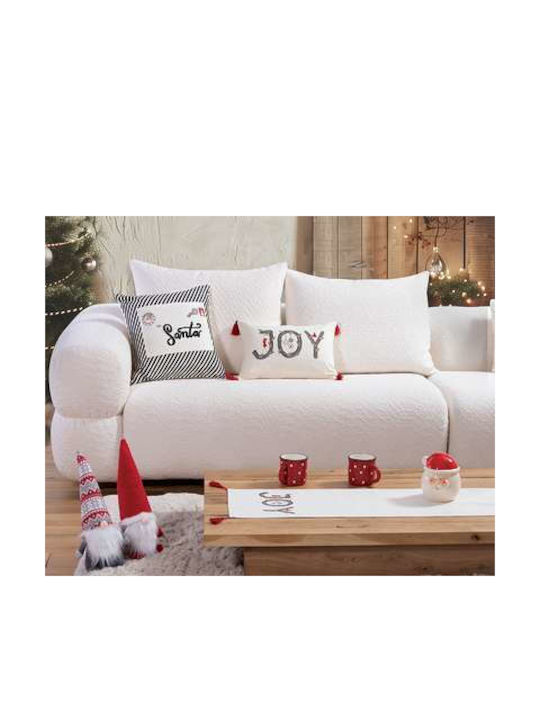 Nef-Nef Homeware Коледна декоративна възглавница Christmas Is All Around 45x45 екрю Nef-nef Homeware