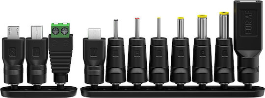 Goobay Universelles Netzadapter Einstellbare Spannung 5 2.4A mit Leistung 12W mit Steckerset (74436)