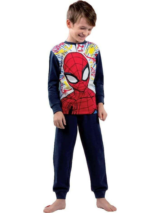 Spiderman Kids' Pajamas Winter Dark Blue