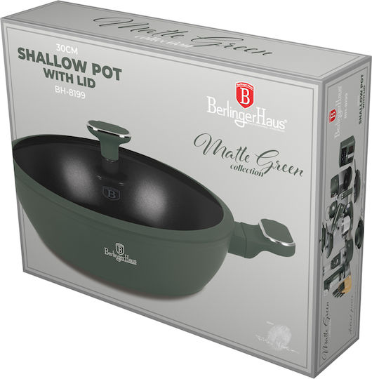 Berlinger Haus Matte Green Collection Oală Joasă 3.8lt 30cm Berlinger Haus Matte Green Collection Oală Joasă 3.8lt 30cm