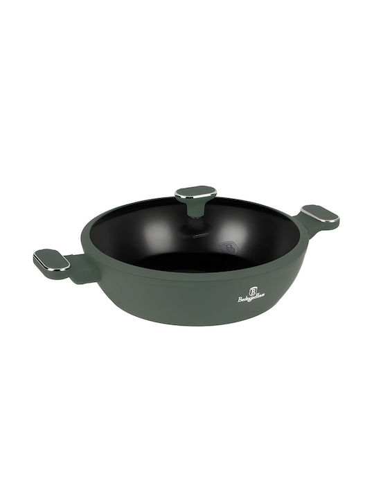 Berlinger Haus Matte Green Collection Shallow Pot Made of Aluminum 3.8lt / 30cm