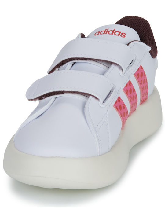 GRAND COURT Παιδικά Sneakers με Σκρατς Λευκά