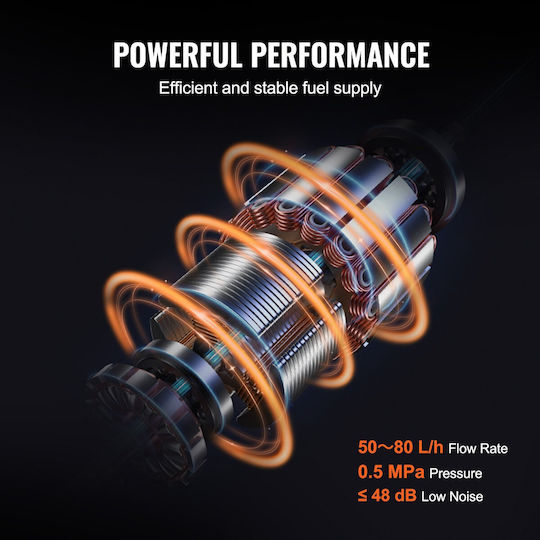 Vevor High Pressure Fuel Pump 50-80 L H Flow Rate 0.5 Mpa Pressure Hyundai Accent Sonata Tucson Veloster Kia Rio
