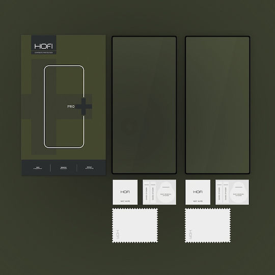 Hofi Glass Tempered Glass 2τμχ Μαύρο (Galaxy S25 Ultra)