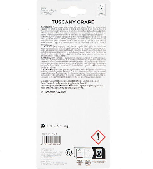Mio Tuscany Grape Red Car Air Freshener Mr&mrs Fragrance