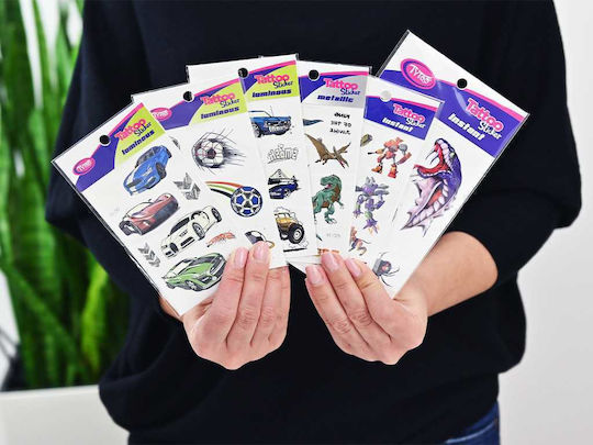 Set mit 40 temporären Klebetattoos für Jungen Tytoo Kopxx1800013 Initial