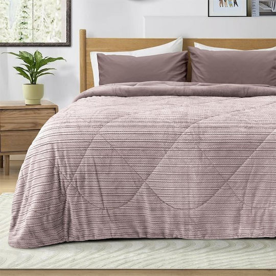 Lino Home Κουβερτοπάπλωμα Υπέρδιπλο 220x240εκ. Stacy Lilac Lino Home Κουβερτοπάπλωμα Υπέρδιπλο 220x240εκ. Stacy Lilac
