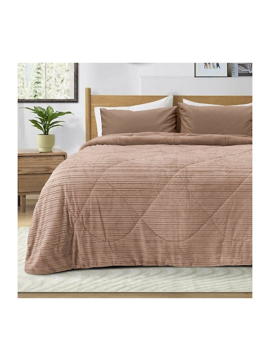 Lino Home Duvet Cover Queen 220x240cm Stacy Salmon