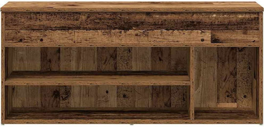Έπιπλο Εισόδου με Παπουτσοθήκη Καφέ 102x30.5x45εκ.