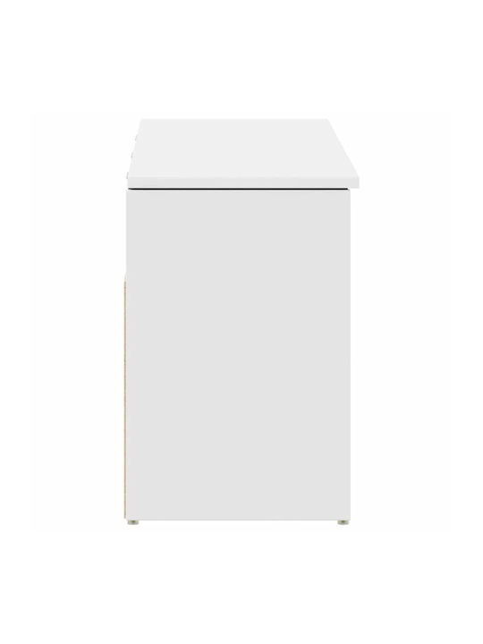Entry Furniture with Shoe Rack White 102x30.5x45cm