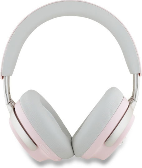 Guess Metal Script Logo Kabellose Bluetooth ANC + ENC Over-Ear Kopfhörer Pink