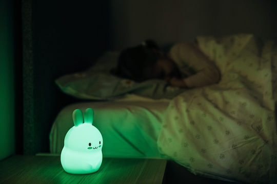 FreeOn Lămpi De Veghe Pentru Copii LED Bufniță USB Alb Cu Iluminare RGB