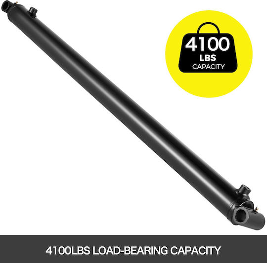 Vevor Hydraulic Cylinder 2\" Bore 36\" Stroke Hydraulic Ram Cylinder 3000psi Hydraulic Cylinders Welded Double Acting Cross Tube Sae6 Port Hydraulic Lifting Cylinder 2 X 36
