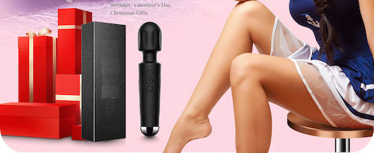 SMD Vibrator Wand, Ασύρματος Κλειτοριδικός δονητής, 20 Vibrations & 8 intensities, Black