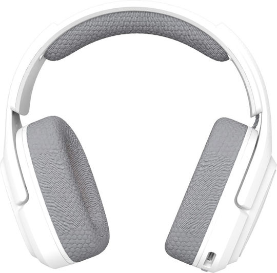 Meetion BTH012 Ασύρματο Over Ear Gaming Headset με σύνδεση Bluetooth / USB Λευκό for PC / PS4 / PS5