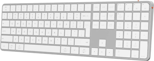Meetion ikey K230 Kabellos Bluetooth Nur Tastatur Englisch US Weiß