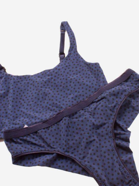 Dyana Underwear Set with Sports Bra & Brazil Beige