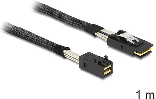 DeLock Mini-SAS - Mini-SAS Kabel 100cm Schwarz (83389)