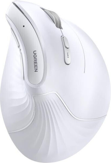 Ugreen MU008 Kabellos Ergonomisch Bluetooth Vertikal Maus Weiß