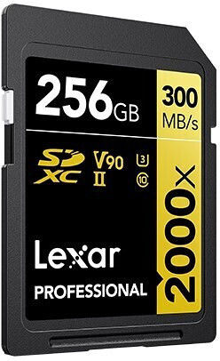 Lexar Professional 2000X SDXC 256GB Class 10 U3 V90 UHS-II