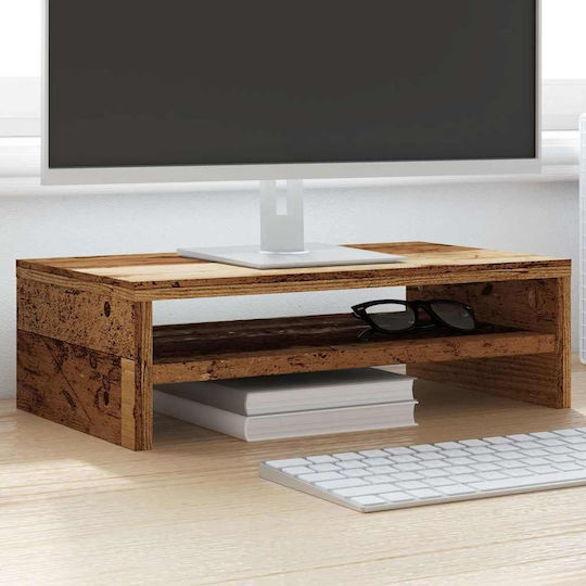 vidaXL Επιτραπέζια Βάση Οθόνης έως 32" Καφέ (855796)