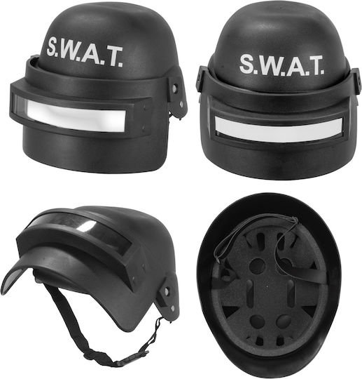 Kinder S.W.A.T. Polizeihelm Deluxe Karnevalsaccessoires aus Kunststoff