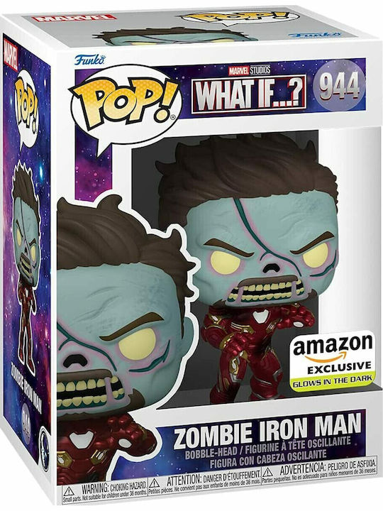Funko Pop! Marvel: Zombie Iron Man Bobble-Head & Glows in the Dark Special Edition Funko Pop! Marvel: Zombie Iron Man Bobble-Head & Glows in the Dark Special Edition