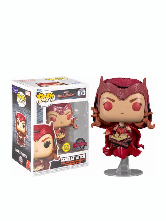 Funko Pop! Marvel: WandaVision - Scarlet Witch 823 Wackelkopf & Leuchtet im Dunkeln Sonderausgabe