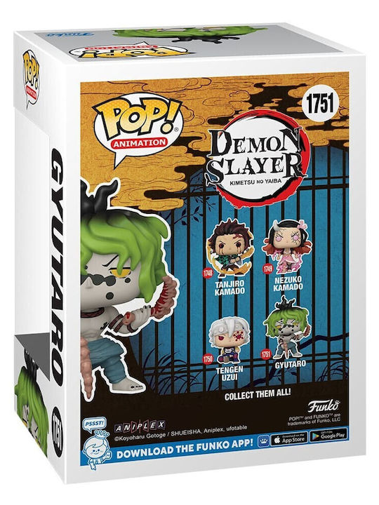 Funko Pop Animation Demon Slayer Gyutaro #1751 Vinyl Figur