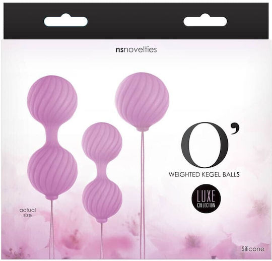 Ns Novelties Luxe O Weighted Kegel Balls Κολπικές Μπάλες Ροζ