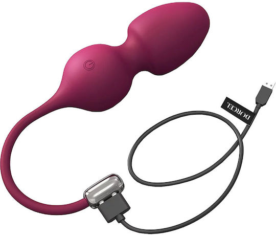 Dorcel Ασύρματες Κολπικές Μπάλες με Δόνηση Remote Controlled Silicone Vibrating Kegel Balls Purple